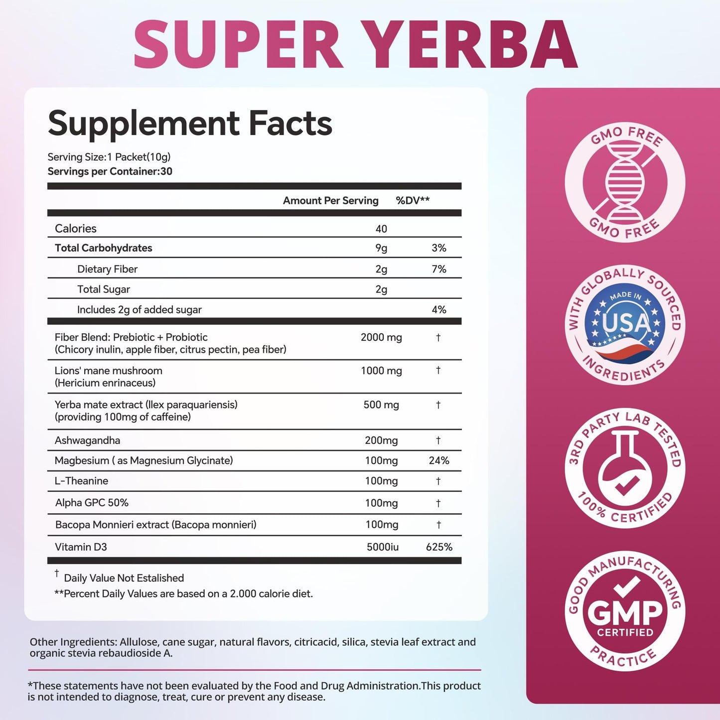 ZOOONE Super Yerba | Yerba Mate Instant Tea Powder
