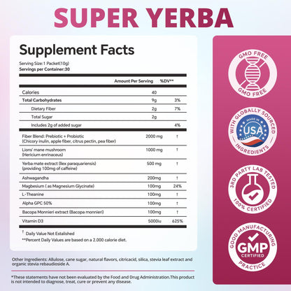 ZOOONE Super Yerba | Yerba Mate Instant Tea Powder
